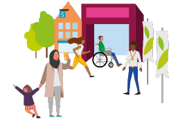 people outside
